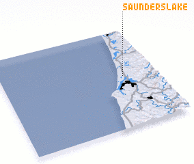 3d view of Saunders Lake