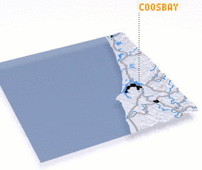 3d view of Coos Bay