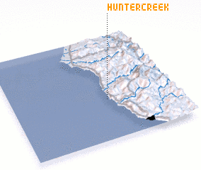 3d view of Hunter Creek