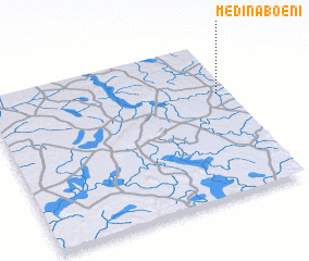 3d view of Médina Boéni