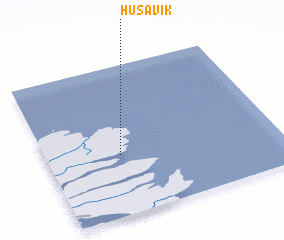 3d view of Húsavík