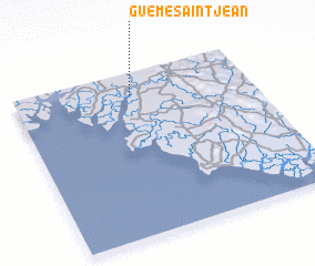 3d view of Guémé-Saint-Jean