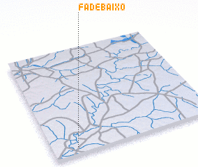 3d view of Fá de Baixo