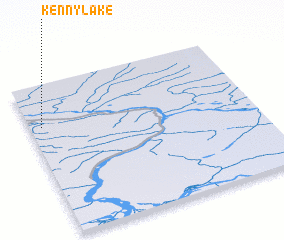 3d view of Kenny Lake