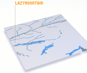 3d view of Lazy Mountain