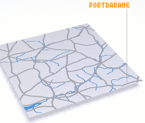 3d view of Port Daramé