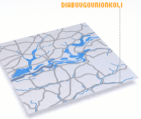 3d view of Diabougou Nionkoli