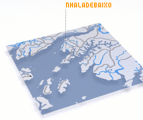 3d view of Nhala de Baixo