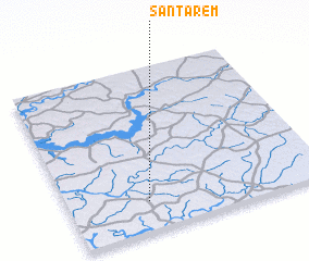 3d view of Santarém