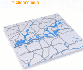 3d view of Tiamène Oualo