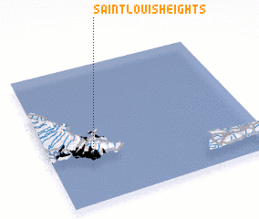 3d view of Saint Louis Heights