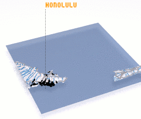 3d view of Honolulu