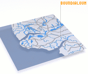 3d view of Boundialoum