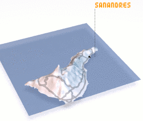 3d view of San Andrés