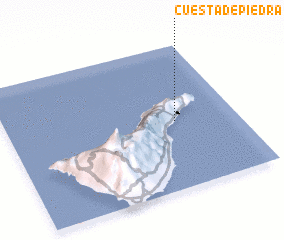 3d view of Cuesta de Piedra