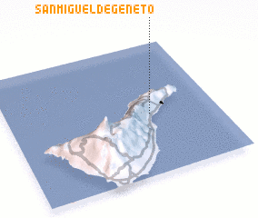 3d view of San Miguel de Geneto