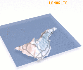 3d view of Lomo Alto