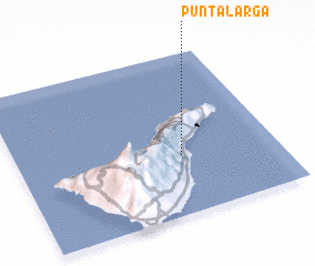 3d view of Punta Larga