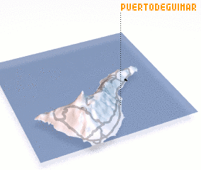 3d view of Puerto de Güimar