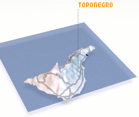3d view of Topo Negro