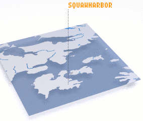 3d view of Squaw Harbor