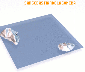 3d view of San Sebastián de la Gomera