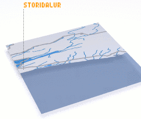 3d view of Stóri-Dalur