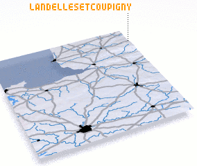 3d view of Landelles-et-Coupigny