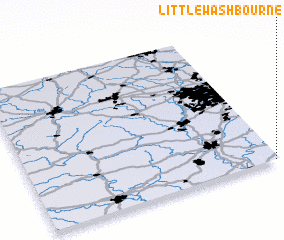 3d view of Little Washbourne