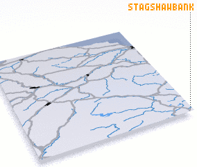 3d view of Stagshaw Bank