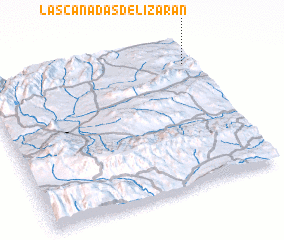 3d view of Las Cañadas de Lizarán