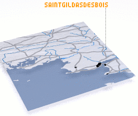 3d view of Saint-Gildas-des-Bois