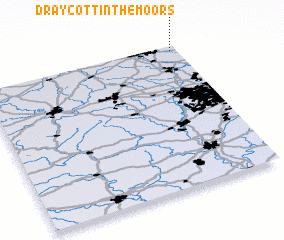 3d view of Draycott in the Moors