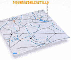 3d view of Piqueras del Castillo