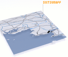 3d view of Sixt-sur-Aff