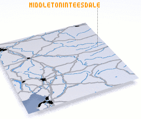 3d view of Middleton in Teesdale