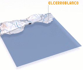 3d view of El Cerro Blanco