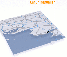 3d view of La Plaine-sur-Mer