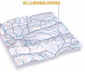 3d view of El Llano del Espino