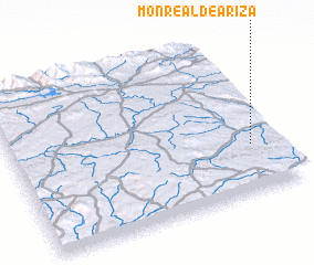 3d view of Monreal de Ariza