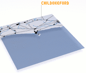 3d view of Child Okeford