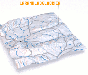 3d view of La Rambla de la Orica