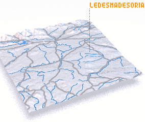 3d view of Ledesma de Soria