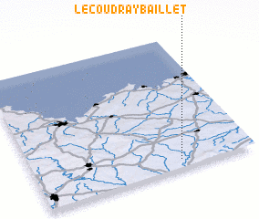 3d view of Le Coudray-Baillet