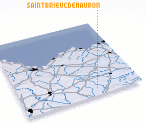 3d view of Saint-Brieuc-de-Mauron