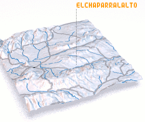 3d view of El Chaparral Alto