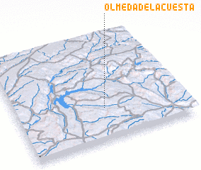 3d view of Olmeda de la Cuesta