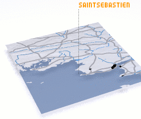 3d view of Saint-Sébastien