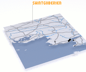 3d view of Saint-Goberien