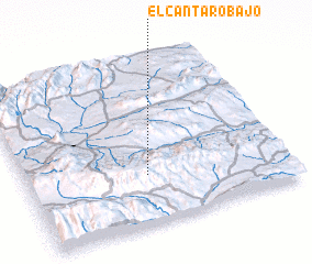 3d view of El Cántaro Bajo